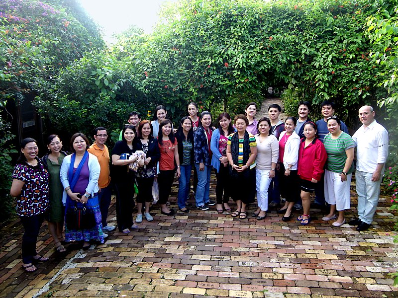 Department Heads & Key Officers of the Center for Culinary Arts (CCA) during their Strategic Planning Workshop last November 15 & 16, 2011 posing with CCA Chair Ms. Annie Guerrero, CEO Badgie Trinidad and CCA Dean Dr. Tawi Luna.